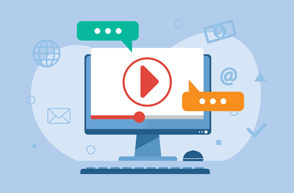 A video marketing concept on a computer screen, highlighting the importance of engaging video content for TikTok advertising in Pakistan.
