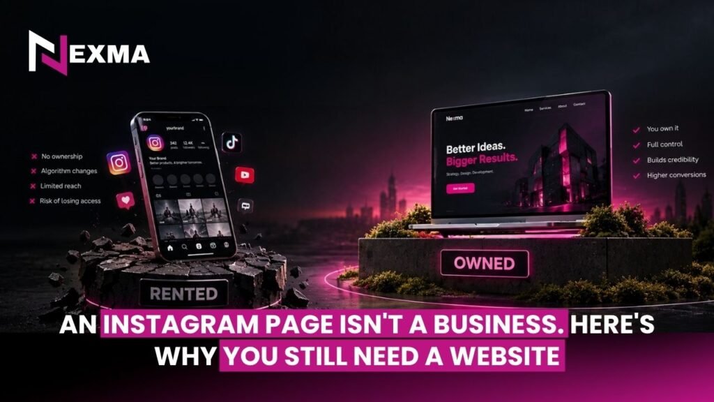 In 2026, an Instagram Page Isn’t a Business. Here’s Why You Still Need a Website